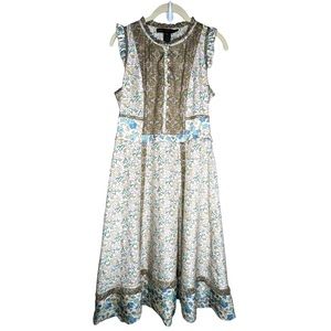 MARC BY MARC JACOBS Silk Paisley Cottagecore Floral Dress Size Small